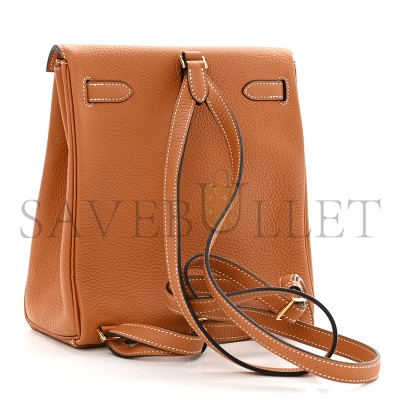 HERMES MASTER AURILLON CLEMENCE KELLY ADO BACKPACK TOFFEE  (23*22*10cm)